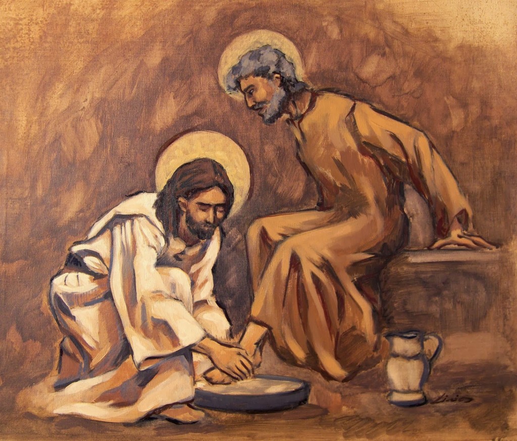 Jueves Santo Institución de la Eucaristía Lavatorio de los pies, 29/Mar ...